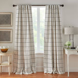 Brighton Windowpane Plaid Blackout Window Curtain Panel 52