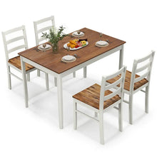 Load image into Gallery viewer, Costway 5-Piece Solid Wood Dining Set for Kitchen