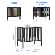 Load image into Gallery viewer, Delta Children Lee Portable Folding Mini Crib with 1.5 - Inch Mattress - Greenguard Gold Certified, Bianca White