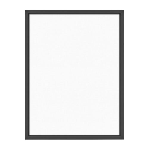 MCS Floating Frame with Canvas Included, Art Frames for Canvas Paintings with Adhesive Fasteners and Hanging Hardware, Black, 18 x 24 inch
