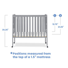 Load image into Gallery viewer, Delta Children Lee Portable Folding Mini Crib with 1.5 - Inch Mattress - Greenguard Gold Certified, Bianca White