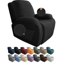 Load image into Gallery viewer, JIVINER Newest Design 4-Piece Recliner Chair Covers Stretch Jacquard Covers for Recliner Chair Recliner Slipcovers for Living Room Soft Recliner
