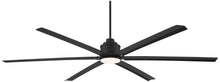 Load image into Gallery viewer, Casa Vieja 84" Ultra Breeze Modern Industrial Outdoor Ceiling Fan with Dimmable LED Light Remote Control Matte Black Wet Rated for Patio Exterior