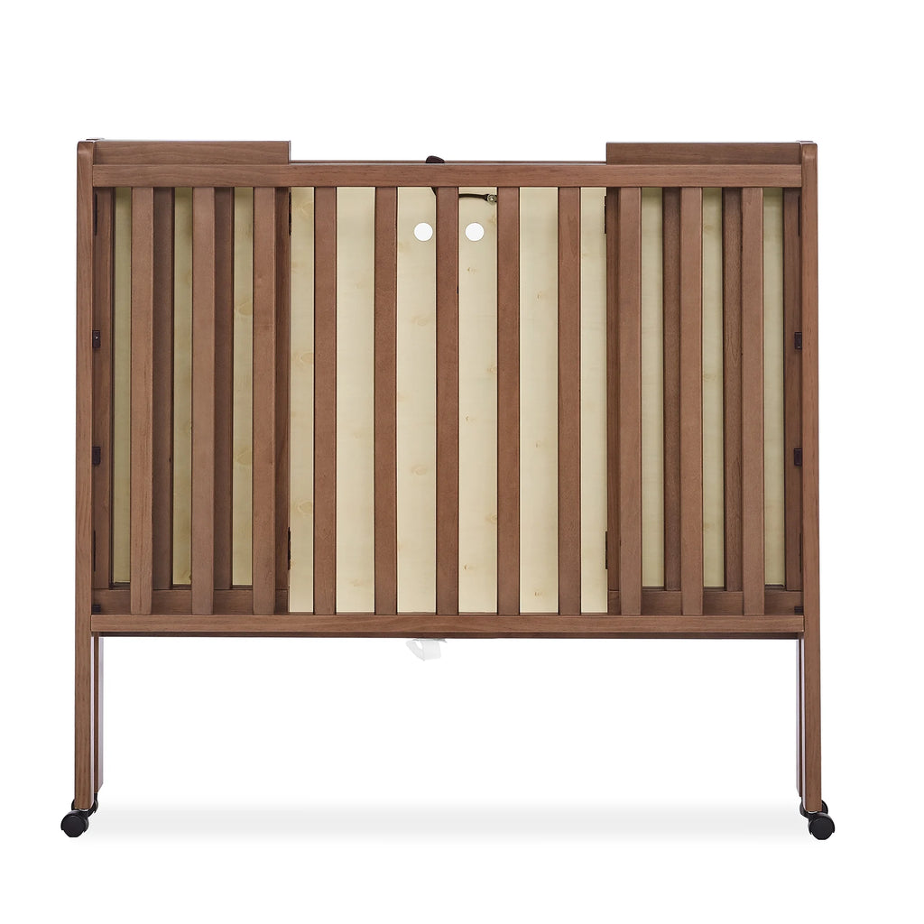 Delta Children Lee Portable Folding Mini Crib with 1.5 - Inch Mattress - Greenguard Gold Certified, Bianca White
