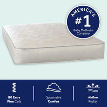 Load image into Gallery viewer, Pediatric 800 Extra Firm Ultra Deluxe. 80 Coil Crib and Toddler Mattress. White