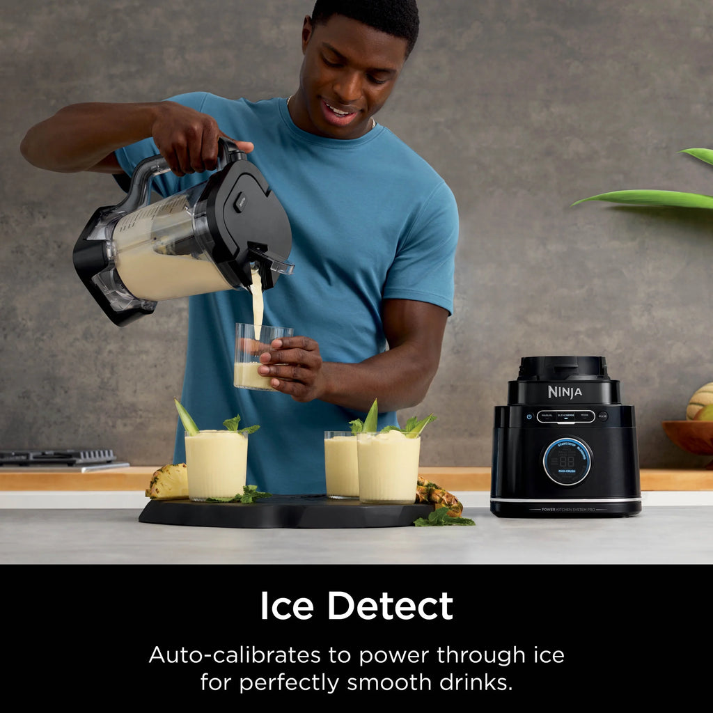 Ninja Detect Kitchen System Power Blender + Processor with Blend Sense Technology, Silver, TB400