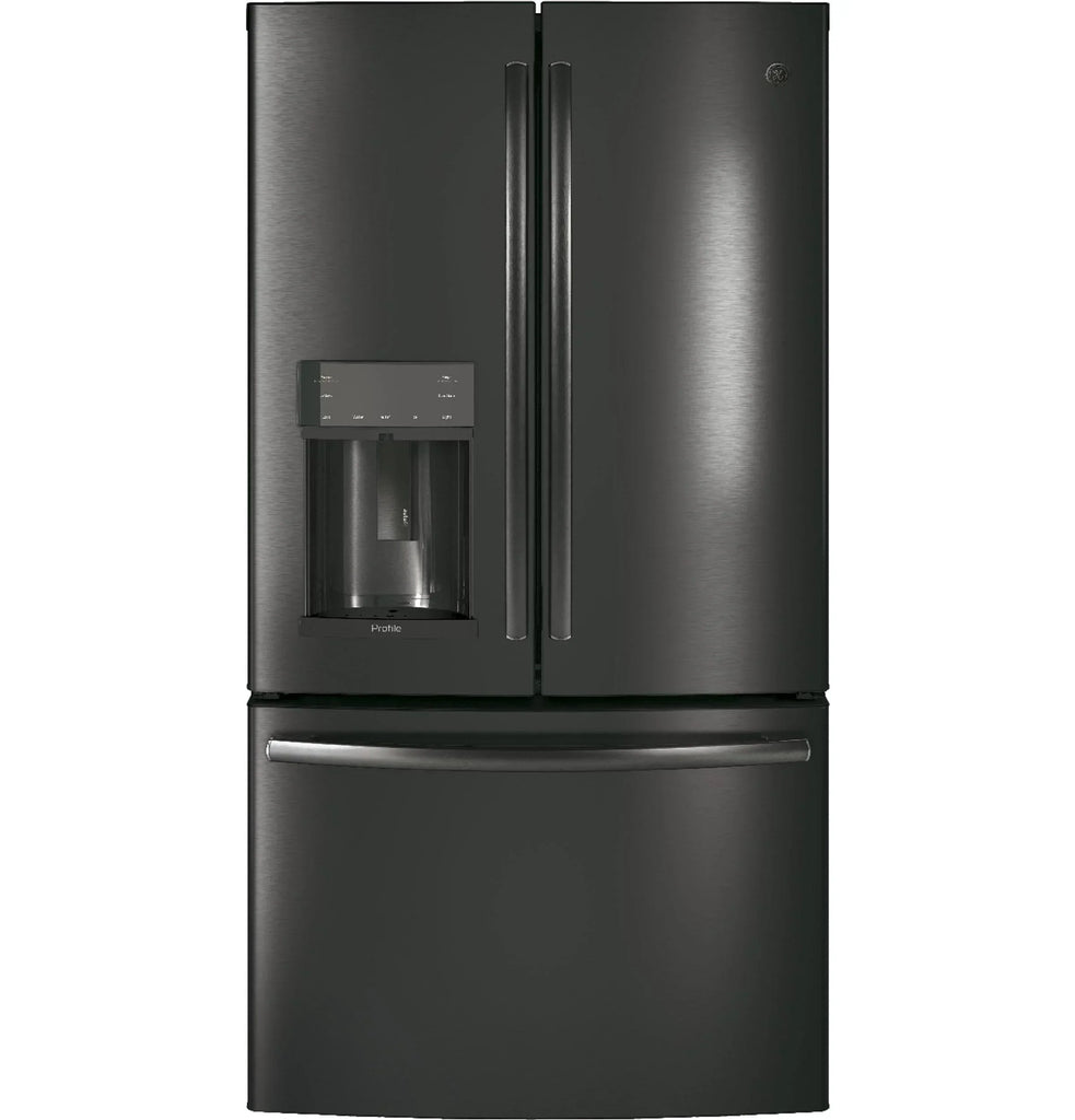 Appliances PFE28KBLTS 36 Inch French Door Refrigerator Black Stainless Steel