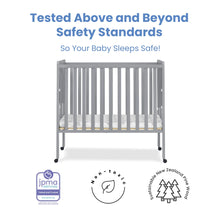 Load image into Gallery viewer, Delta Children Lee Portable Folding Mini Crib with 1.5 - Inch Mattress - Greenguard Gold Certified, Bianca White