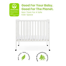 Load image into Gallery viewer, Delta Children Lee Portable Folding Mini Crib with 1.5 - Inch Mattress - Greenguard Gold Certified, Bianca White