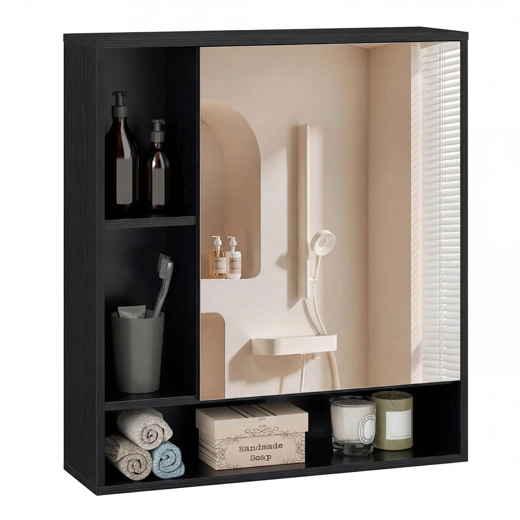 Tangkula Bathroom Cabinet with Mirror for Living Room