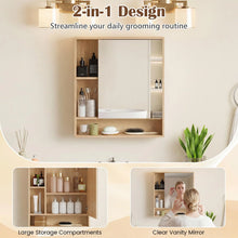 Load image into Gallery viewer, Tangkula Bathroom Cabinet with Mirror for Living Room