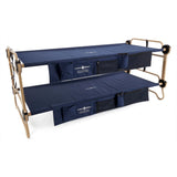 Disc - O - Bed XL Cam - O - Bunk Benchable Double Cot with Storage Organizers, Navy