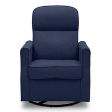 Load image into Gallery viewer, Delta Children Clair Slim Nursery Glider Swivel Rocker Chair. Navy