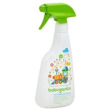 Load image into Gallery viewer, BabyGanics The Cleaner Upper Toy &amp; Highchair Cleaner, Fragrance Free - 17 oz bottle