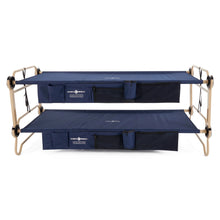 Load image into Gallery viewer, Disc - O - Bed XL Cam - O - Bunk Benchable Double Cot with Storage Organizers, Navy