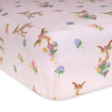 Load image into Gallery viewer, Burt's Bees Baby - Sweet Doe Organic Cotton BEESNUG Fitted Crib Sheet