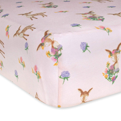 Burt's Bees Baby - Sweet Doe Organic Cotton BEESNUG Fitted Crib Sheet