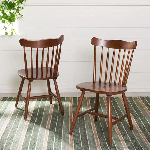 Set of 2 SAFAVIEH Margretta Spindleback Windsor Dining Chairs - Dimensions: 17