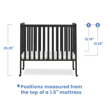 Load image into Gallery viewer, Delta Children Lee Portable Folding Mini Crib with 1.5 - Inch Mattress - Greenguard Gold Certified, Bianca White