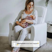 Load image into Gallery viewer, Delta Children Clair Slim Nursery Glider Swivel Rocker Chair. Navy