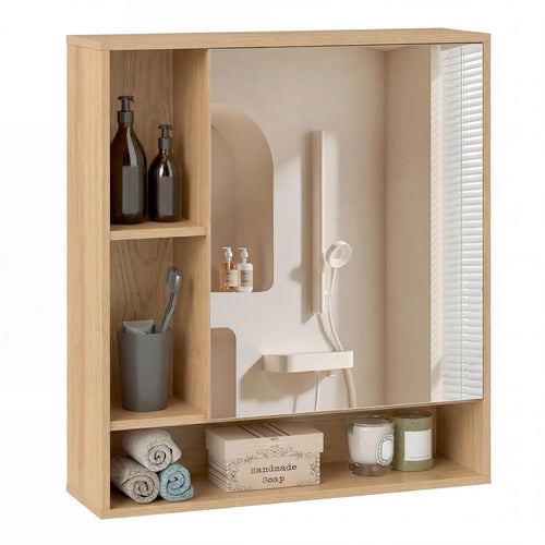 Tangkula Bathroom Cabinet with Mirror for Living Room