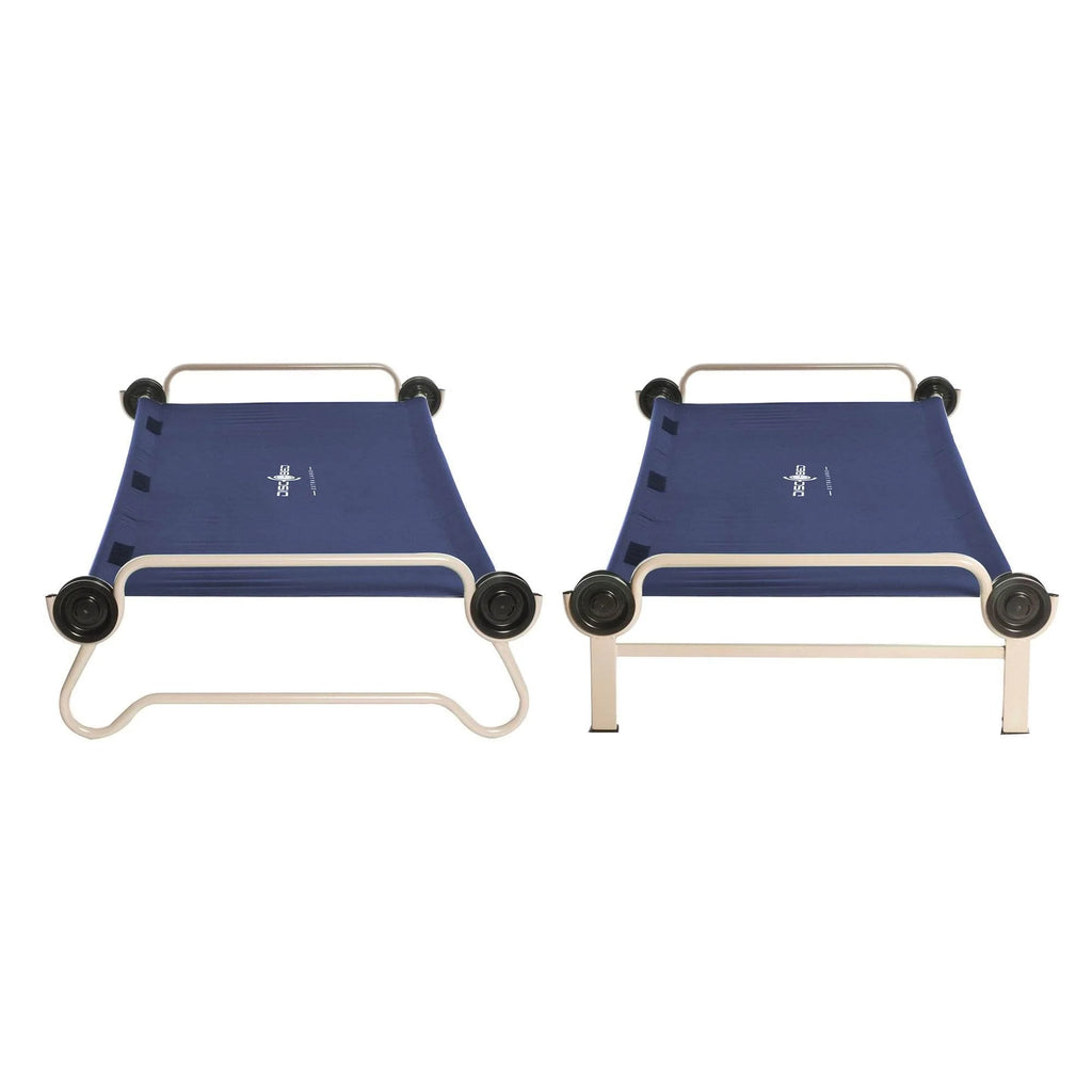 Disc - O - Bed XL Cam - O - Bunk Benchable Double Cot with Storage Organizers, Navy