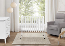 Load image into Gallery viewer, Delta Children Lee Portable Folding Mini Crib with 1.5 - Inch Mattress - Greenguard Gold Certified, Bianca White