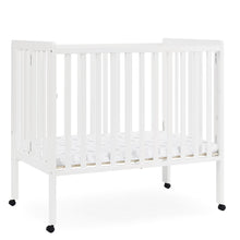 Load image into Gallery viewer, Delta Children Lee Portable Folding Mini Crib with 1.5 - Inch Mattress - Greenguard Gold Certified, Bianca White