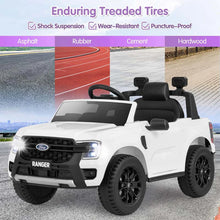 Load image into Gallery viewer, 12V Licensed Ford Ranger Kids Ride on Car, Battery Powered Electric Vehicle Toy Car w/ Remote Control, Storage Basket, Music