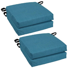 Load image into Gallery viewer, Blazing Needles Set of 4 Outdoor Chair Cushions, Sea Blue