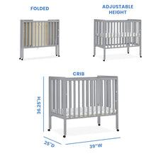 Load image into Gallery viewer, Delta Children Lee Portable Folding Mini Crib with 1.5 - Inch Mattress - Greenguard Gold Certified, Bianca White