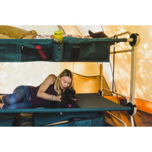 Load image into Gallery viewer, Disc - O - Bed XL Cam - O - Bunk Benchable Double Cot with Storage Organizers, Navy