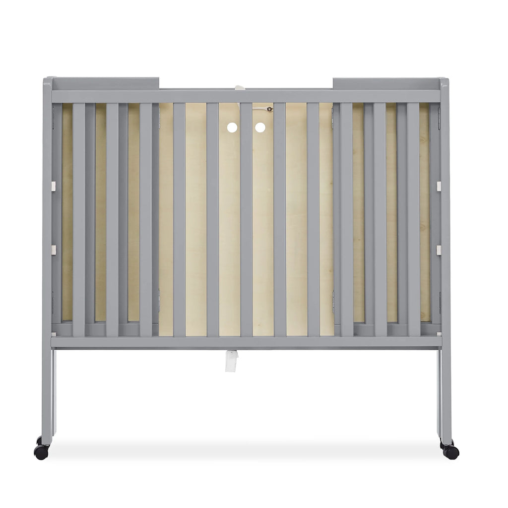 Delta Children Lee Portable Folding Mini Crib with 1.5 - Inch Mattress - Greenguard Gold Certified, Bianca White