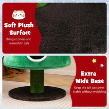 Load image into Gallery viewer, 60" Christmas Cat Tree for Indoor Cats, Modern Holiday Cute Cat Tree Tower with 2 Condos, Sisal Scratching Posts, Spring Toy &amp; Removable Beds