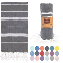 Load image into Gallery viewer, Sale Turkish Cotton Bath Beach Spa Sauna Hammam Yoga Gym Hamam Towel Fouta Peshtemal Pestemal Blanket